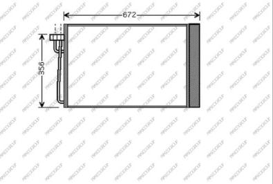 Prasco BM046C001 - Конденсатор, кондиціонер autozip.com.ua