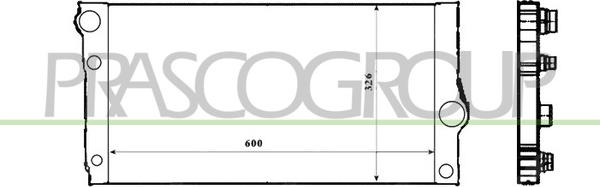 Prasco BM048R005 - Радіатор, охолодження двигуна autozip.com.ua