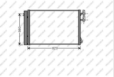 Prasco BM024C001 - Конденсатор, кондиціонер autozip.com.ua