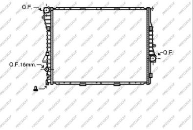 Prasco BM820R002 - Радіатор, охолодження двигуна autozip.com.ua