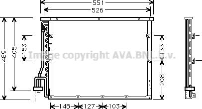 Prasco BW5148 - Конденсатор, кондиціонер autozip.com.ua