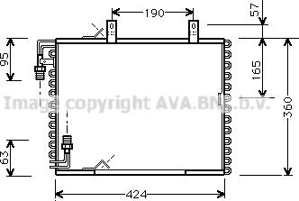 Prasco BW5147 - Конденсатор, кондиціонер autozip.com.ua