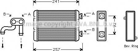 Prasco BW6257 - Теплообмінник, опалення салону autozip.com.ua