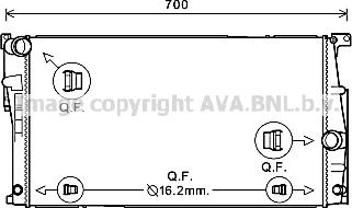 Prasco BW2447 - Радіатор, охолодження двигуна autozip.com.ua