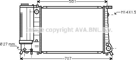 Prasco BW2090 - Радіатор, охолодження двигуна autozip.com.ua