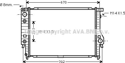 Prasco BW2092 - Радіатор, охолодження двигуна autozip.com.ua