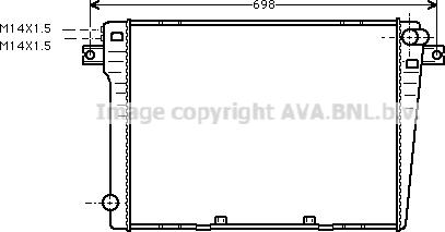 Prasco BW2057 - Радіатор, охолодження двигуна autozip.com.ua