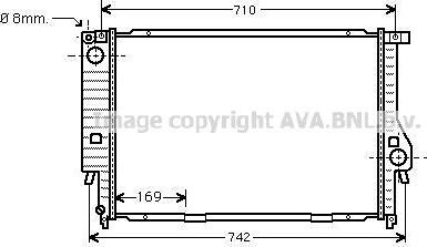 Prasco BW2194 - Радіатор, охолодження двигуна autozip.com.ua