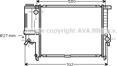 Prasco BW2195 - Радіатор, охолодження двигуна autozip.com.ua