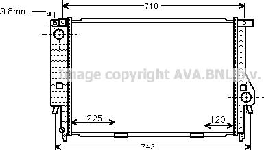 Prasco BW2159 - Радіатор, охолодження двигуна autozip.com.ua