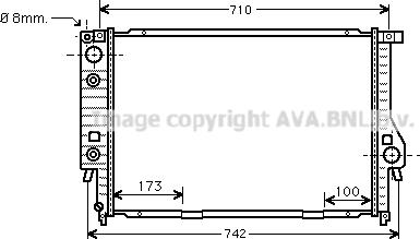 Prasco BW2134 - Радіатор, охолодження двигуна autozip.com.ua