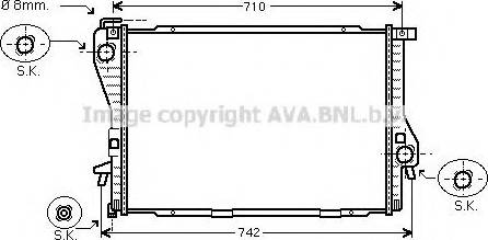 Prasco BW2301 - Радіатор, охолодження двигуна autozip.com.ua