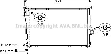 Prasco BW2205 - Радіатор, охолодження двигуна autozip.com.ua