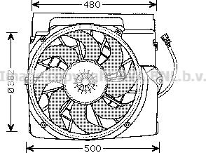 Prasco BW7511 - Вентилятор, охолодження двигуна autozip.com.ua