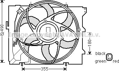 Prasco BW7523 - Вентилятор, охолодження двигуна autozip.com.ua