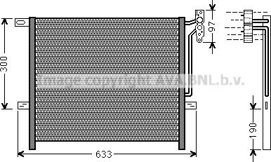 Prasco BWA5369 - Конденсатор, кондиціонер autozip.com.ua