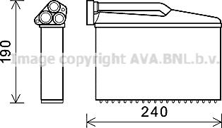 Prasco BWA6541 - Теплообмінник, опалення салону autozip.com.ua