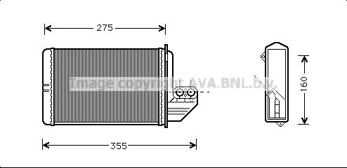 Prasco BWA6172 - Теплообмінник, опалення салону autozip.com.ua