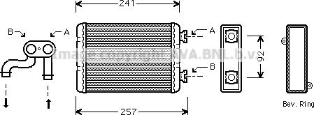 Prasco BWA6257 - Теплообмінник, опалення салону autozip.com.ua