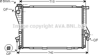 Prasco BWA2300 - Радіатор, охолодження двигуна autozip.com.ua