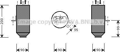 Prasco BWD219 - Осушувач, кондиціонер autozip.com.ua