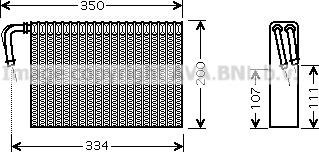 Prasco BWV305 - Випарник, кондиціонер autozip.com.ua