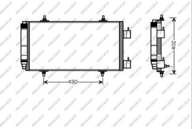 Prasco CI941C001 - Конденсатор, кондиціонер autozip.com.ua