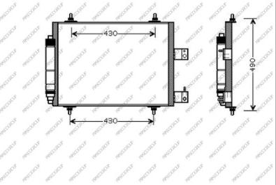 Prasco CI942C001 - Конденсатор, кондиціонер autozip.com.ua