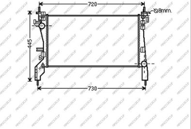 Prasco CI907R004 - Радіатор, охолодження двигуна autozip.com.ua