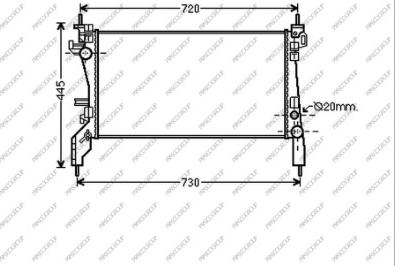 Prasco CI907R006 - Радіатор, охолодження двигуна autozip.com.ua