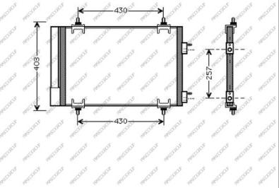 Prasco CI424C001 - Конденсатор, кондиціонер autozip.com.ua