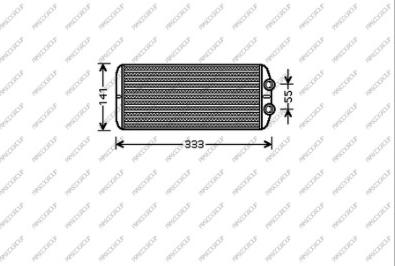 Prasco CI426H002 - Теплообмінник, опалення салону autozip.com.ua