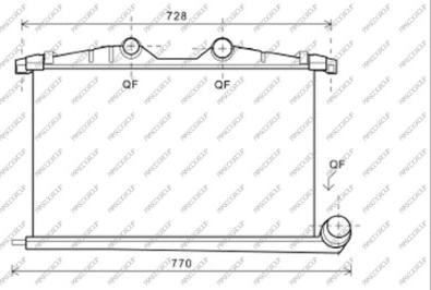 Prasco CI523N005 - Интеркулер autozip.com.ua