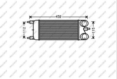 Prasco CI523N001 - Интеркулер autozip.com.ua