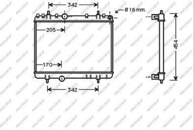 Prasco CI522R004 - Радіатор, охолодження двигуна autozip.com.ua