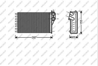 Prasco CI304H001 - Теплообмінник, опалення салону autozip.com.ua