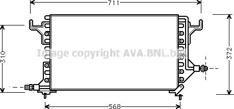 Prasco CN5069 - Конденсатор, кондиціонер autozip.com.ua