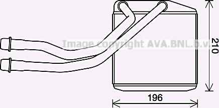 Prasco CN6314 - Теплообмінник, опалення салону autozip.com.ua