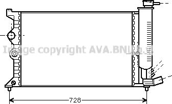 Prasco CN2067 - Радіатор, охолодження двигуна autozip.com.ua