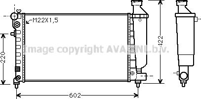 Prasco CN2117 - Радіатор, охолодження двигуна autozip.com.ua