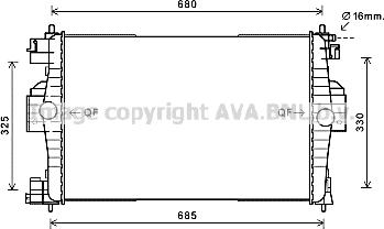 Prasco CN2280 - Радіатор, охолодження двигуна autozip.com.ua