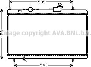 Prasco CN2228 - Радіатор, охолодження двигуна autozip.com.ua