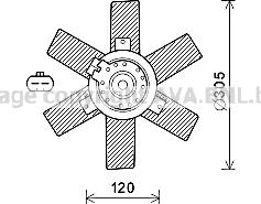 Prasco CN7553 - Вентилятор, охолодження двигуна autozip.com.ua
