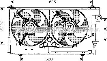 Prasco CN7516 - Вентилятор, охолодження двигуна autozip.com.ua