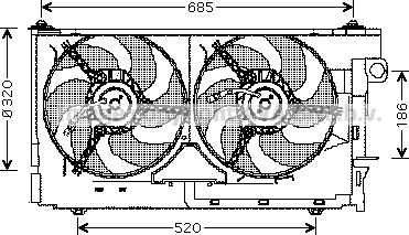 Prasco CN7522 - Вентилятор, охолодження двигуна autozip.com.ua