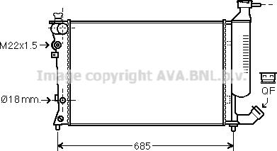 Prasco CNA2156 - Радіатор, охолодження двигуна autozip.com.ua