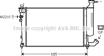 Prasco CNA2157 - Радіатор, охолодження двигуна autozip.com.ua