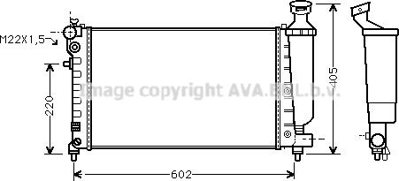 Prasco CNA2119 - Радіатор, охолодження двигуна autozip.com.ua