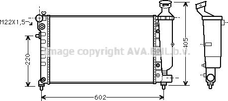 Prasco CNA2118 - Радіатор, охолодження двигуна autozip.com.ua