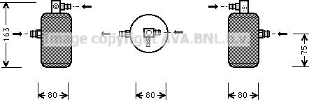 Prasco CND163 - Осушувач, кондиціонер autozip.com.ua